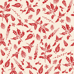Floral holiday pattern