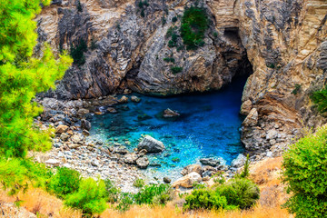 Secret Sea Bay In Antalya Turkey