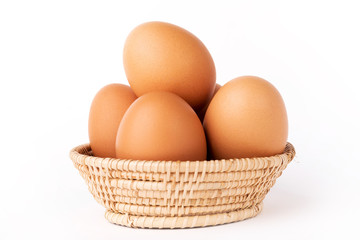 Eggs in a basket