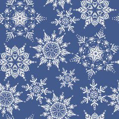 Holiday snowflakes pattern-03