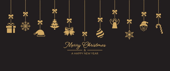 Weihnachten von Oben EN - Ocker (Vollton)