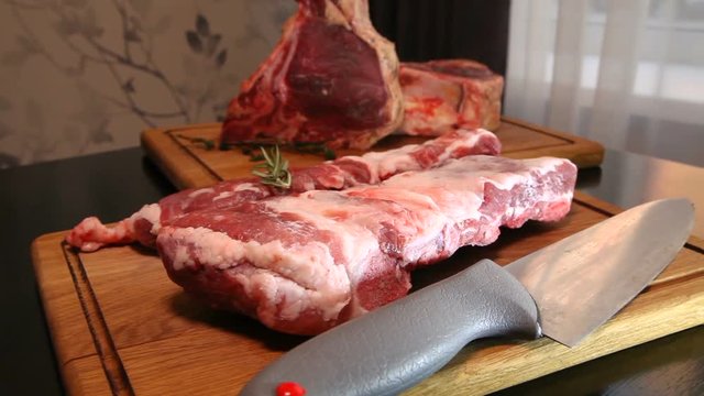Beef steak. Raw fresh meat Ribeye Steak. Meat for steak. Raw meat. 