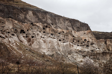 Vardzia cave city-monastery in the Erusheti Mountain, Georgia