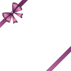 Schleife Altrosa - Schräg