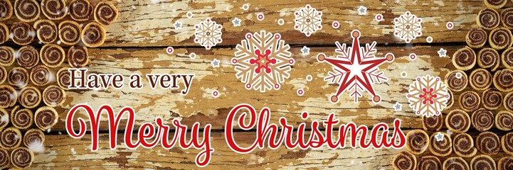Christmas message with copy space