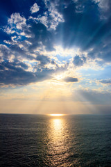 Sunset On The Sea
