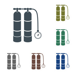 Aqualung for swimming icon