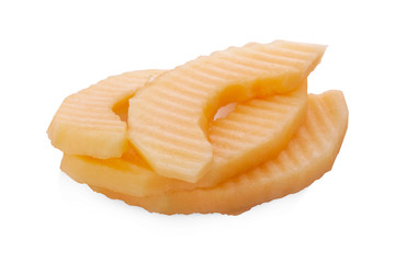 cantaloupe melon isolated on white background