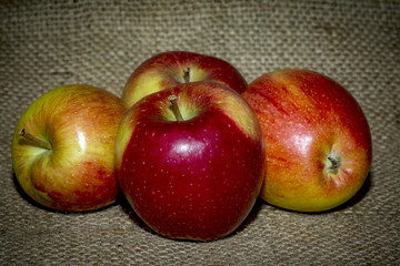 Apples on background