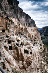 Naklejka premium Vardzia cave city-monastery in the Erusheti Mountain, Georgia