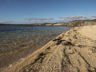 Coral beach in county Galway, West coast of Ireland.