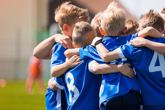 Kids Play Sports. Children Sports Team United Ready to Play Game. Children Team Sport. Youth Sports For Children. Boys in Sports Uniforms. Young Boys in Soccer Sportswear © matimix