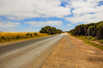 Australian road scenery.