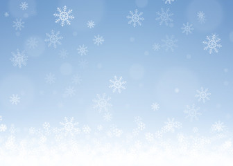 Obraz na płótnie Canvas Christmas blue snow background 3