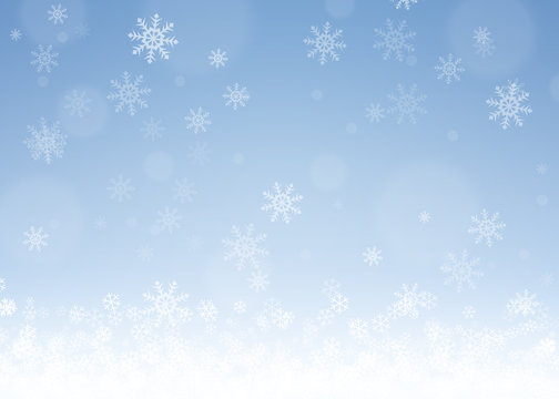 Christmas blue snow background 3