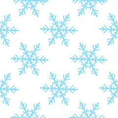 Snowflakes. Seamless pattern