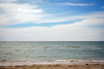 Fototapeta na wymiar beach on the black sea