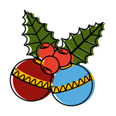 Christmas decorative balls pop art