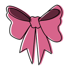 Christmas bow pop art