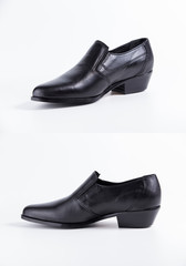 Group of shoes on isolated background, comfortable footwear.