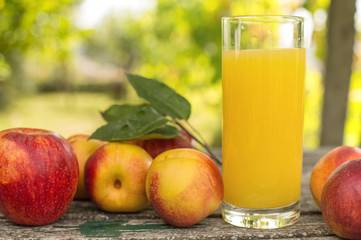 fruits and juice