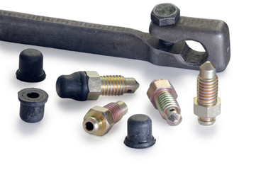 Special wrench and brake caliper bleeder plugs