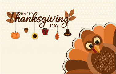 Thanksgiving card or background. vector illustration.