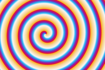 Fototapeta na wymiar colorful spiral in red, blue and yellow