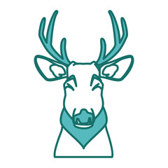 Cute reindeer  icon