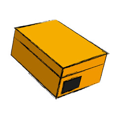 Cardboard box isolated