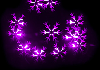 Overlay light, an abstract pattern on a dark background