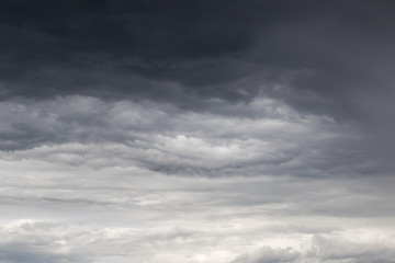 Obraz premium Rain clouds, a dramatic sky