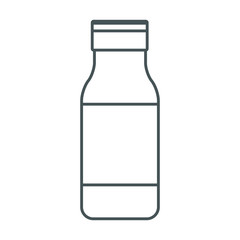 Container bottle isolated