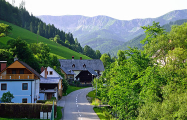 Fototapeta na wymiar View of Veitsch, Austria