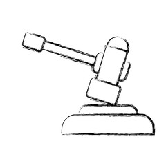 Gavel justice symbol