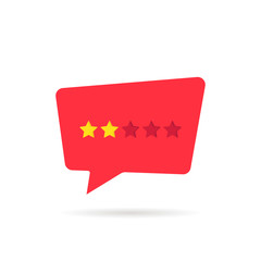 rating star badge like negative feedback