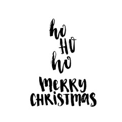 Merry Christmas vector text Calligraphic Lettering design card template.