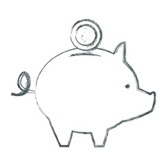 Piggy savings symbol