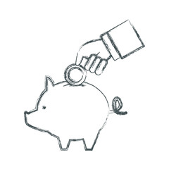 Piggy savings symbol
