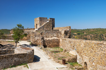 The Carouche Tower of the Mertola Castle. Mertola. Portugal