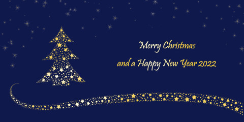 Fototapeta na wymiar Christmas Card - Merry Christmas and a happy new year