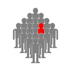 Selection of candidate concept illustration. Recruiting agency. Staff search