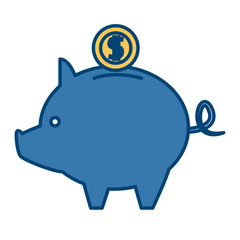 Piggy savings symbol