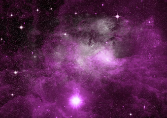 galaxy in a free space