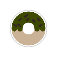 Obraz premium Donut sticker