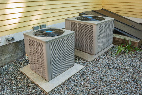Heating and air conditioning units used to climatize  a home
