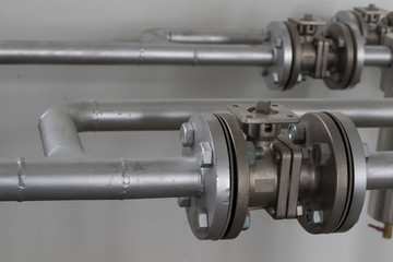 High pressure hoses and valves.