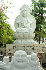 divinities statues Buddhists in Vietnam.
