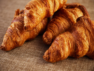 Croissants prepared for breakfast