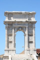 Obraz premium Historical roman Arch in Ancona, Marche, Italy